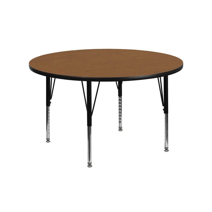 Flash мебель 42 ''круглый столик для развивающих занятий с дубом тепловой