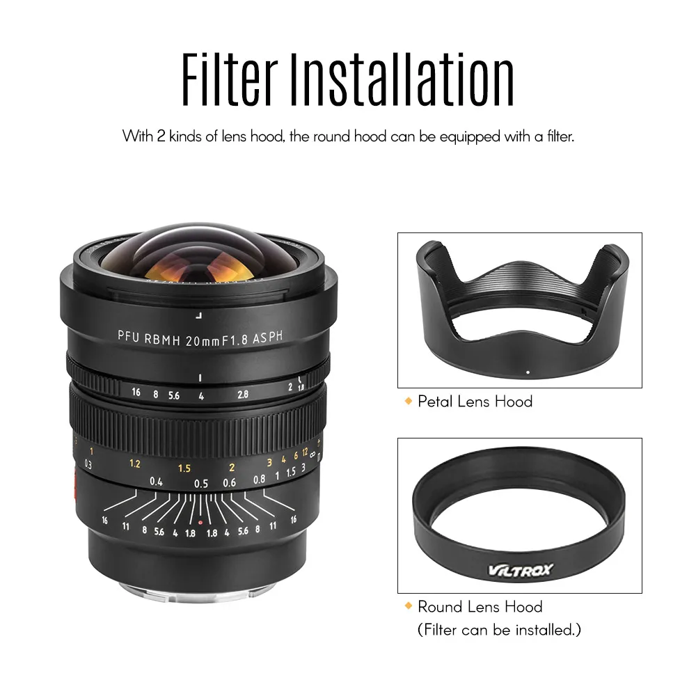 VILTROX полнокадровый широкоугольный основной объектив фотосессия/F1.8 E mount MF для Sony