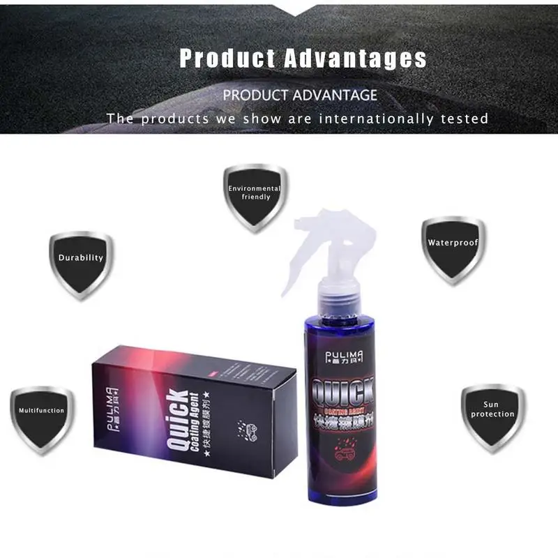 PULIMA Quick Spray Coating Agent Nano Anti Scratch Paint Glass Protection Hydrophobic 2019 New Product | Автомобили и мотоциклы