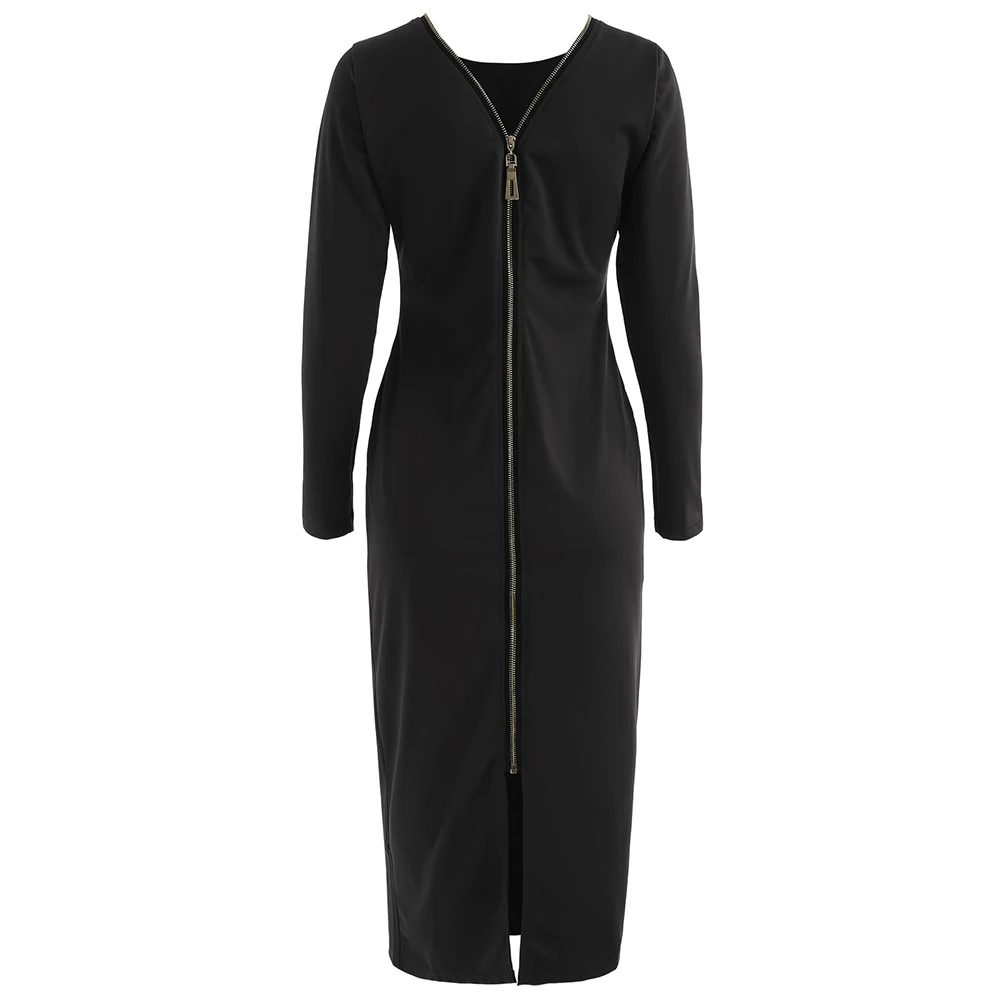 Облегающее платье футляр VESTLINDA маленькие черные вечерние платья с длинным