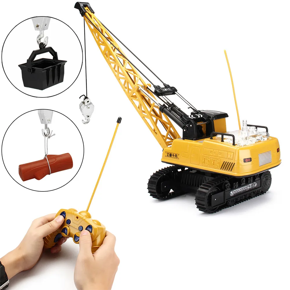 Huina Toys 91115 1/14 2 4G 12CH Rc башенный кран 680 градусов вращение и светодиодный свет модель