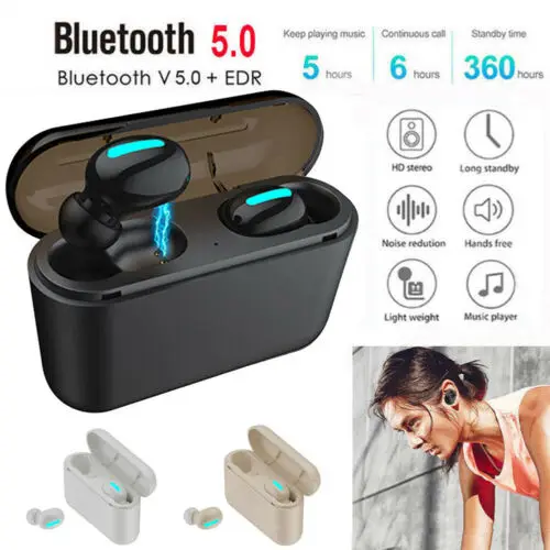 Беспроводная Bluetooth 5 0 гарнитура TWS беспроводные наушники мини спортивные стерео