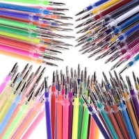 adeeing 12pcs colorful pen refills fluorescent glitter pen replacement refill mark gel pen office school stationery supplies r60