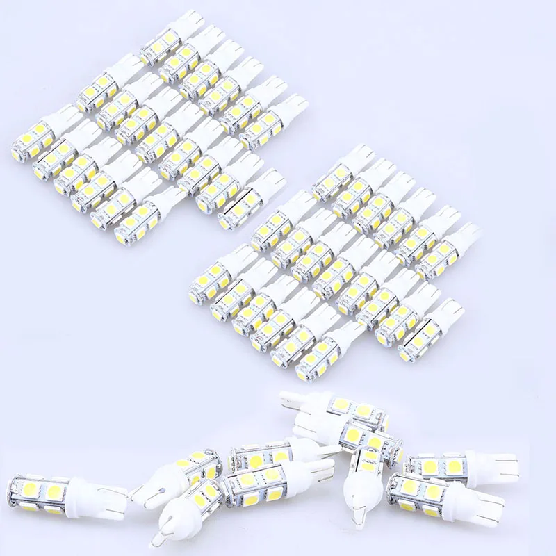Автомобильная светодиодная лампа POSSBAY 9SMD T10 5050 W5W 147 152 158 159 161|external lights|car lightt10 |