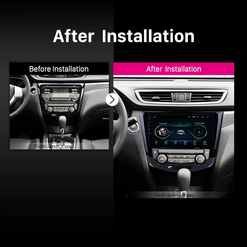 

Seicane Android 9.1 Quad Core 10.1 inch Car Auto Radio GPS Navigation Multimedia Player for 2013-2016 Nissan QashQai X-Trail