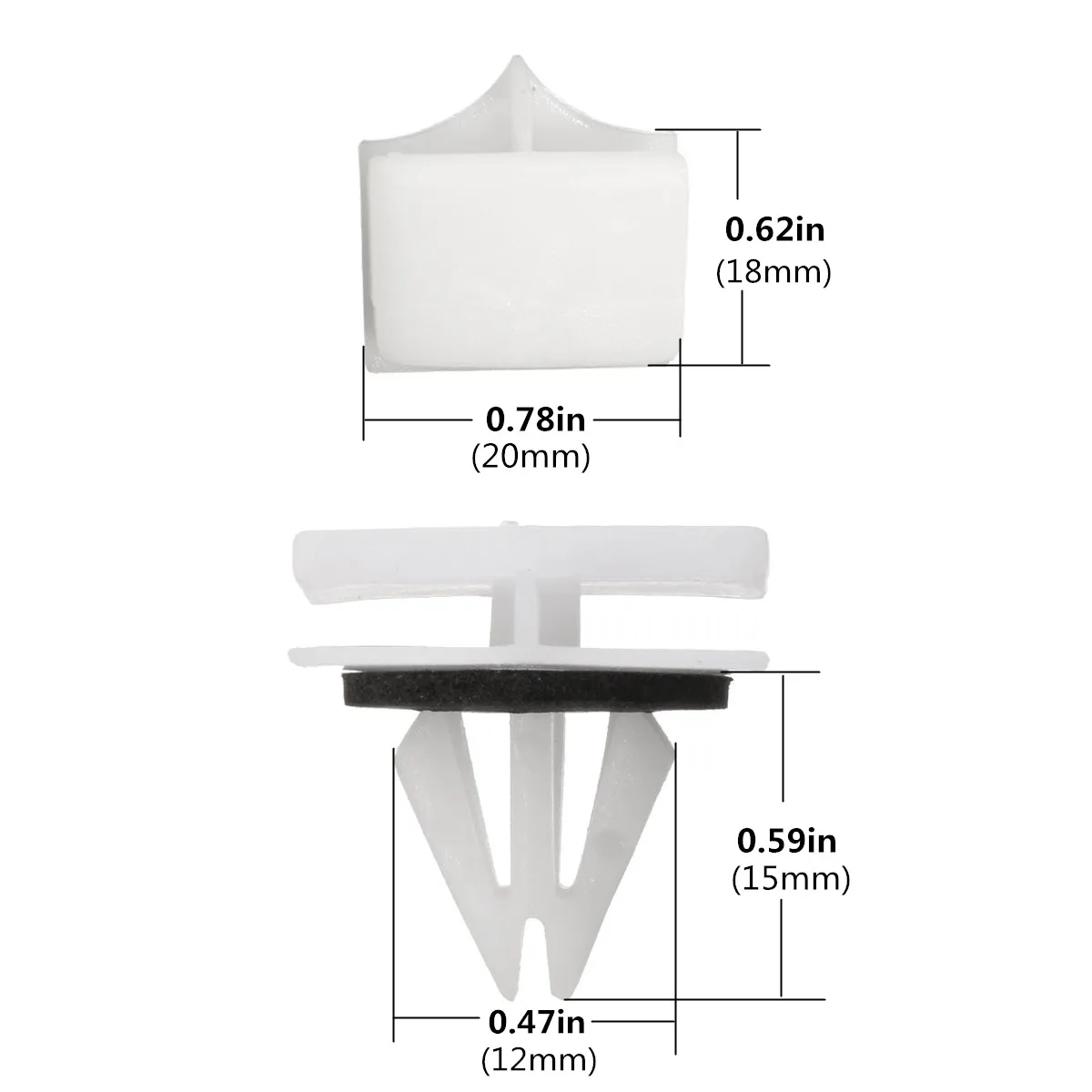 20 шт. зажимы для формования панели автомобильного рокера GM /Chevrolet Avalanche 2002 ON