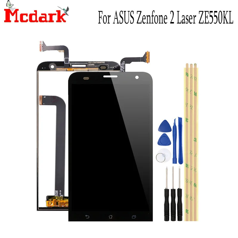 5 дюймов для ASUS Zenfone 2 Laser ZE550KL Сменные аксессуары ЖК дисплей + сенсорный экран