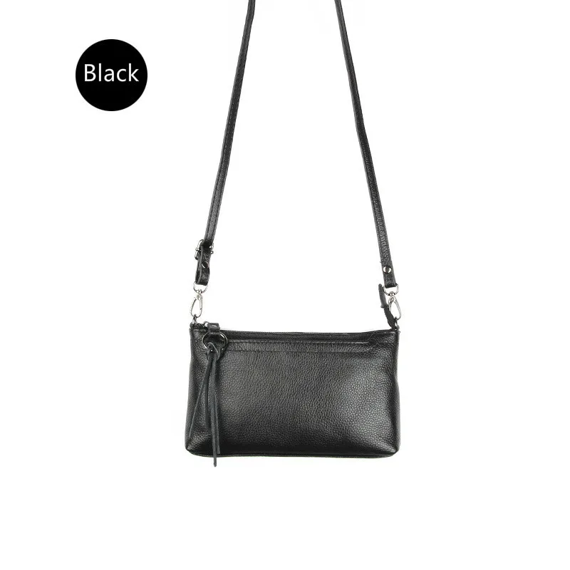 2018 New Pattern Tassel Trim Genuine Leather Lady Single Shoulder Bag women leather large capacity crossbody bags coin purse | Багаж и