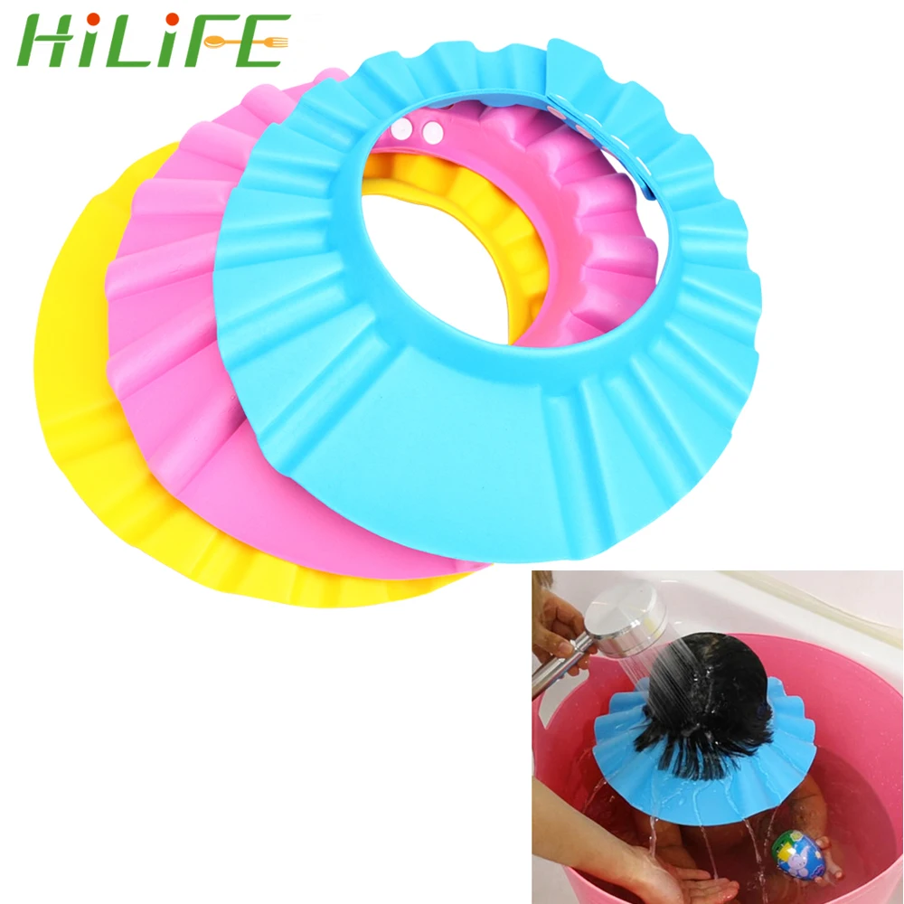 HILIFE детская шапочка для душа купания шампунь детей защита ванны Мягкие Шапки