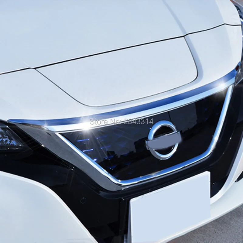 Передняя решетка радиатора двигателя для Nissan Leaf ZE1 2017 2018 2019 ABS хромированные
