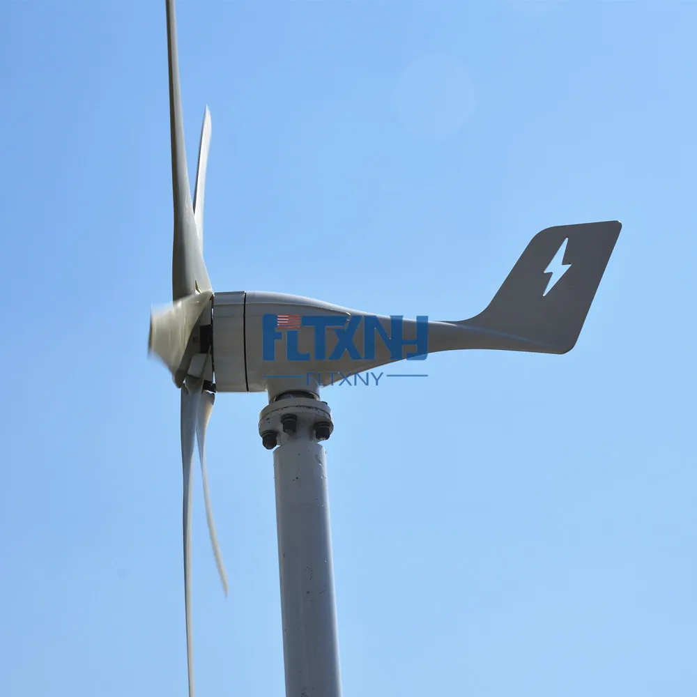 Horizontal Wind turbine 600w 12v 24v 48v generator with MPPT controller for home use no noise | Обустройство дома