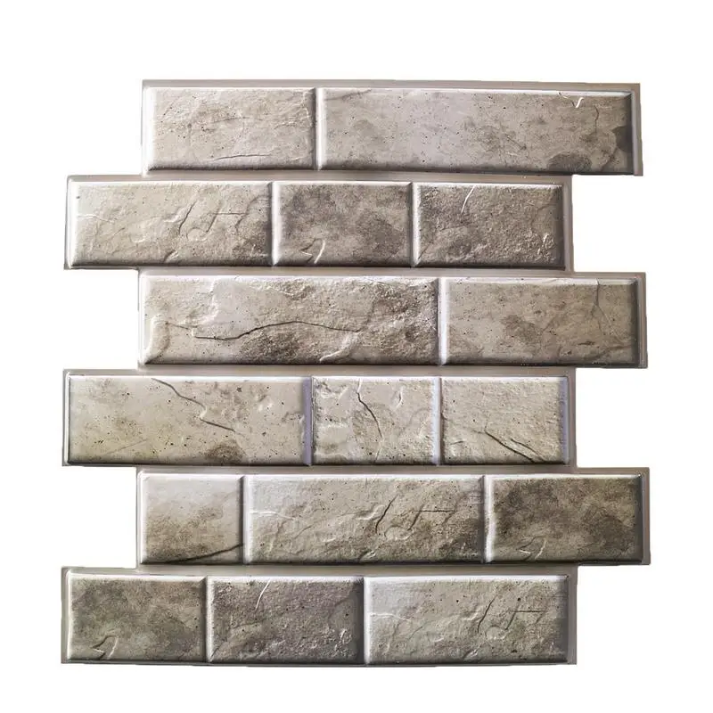 

5PCS Wall Tile Sticker Self-Adhesive Background 3D Stereo Anti-Collision Stickers Simulation Brick Hotel Restaurant Decoration