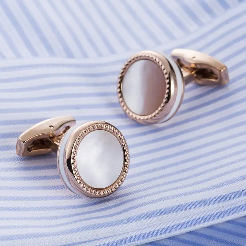 Мужские французские запонки горячая Распродажа Mother Pearl для рубашки Alta свадебные