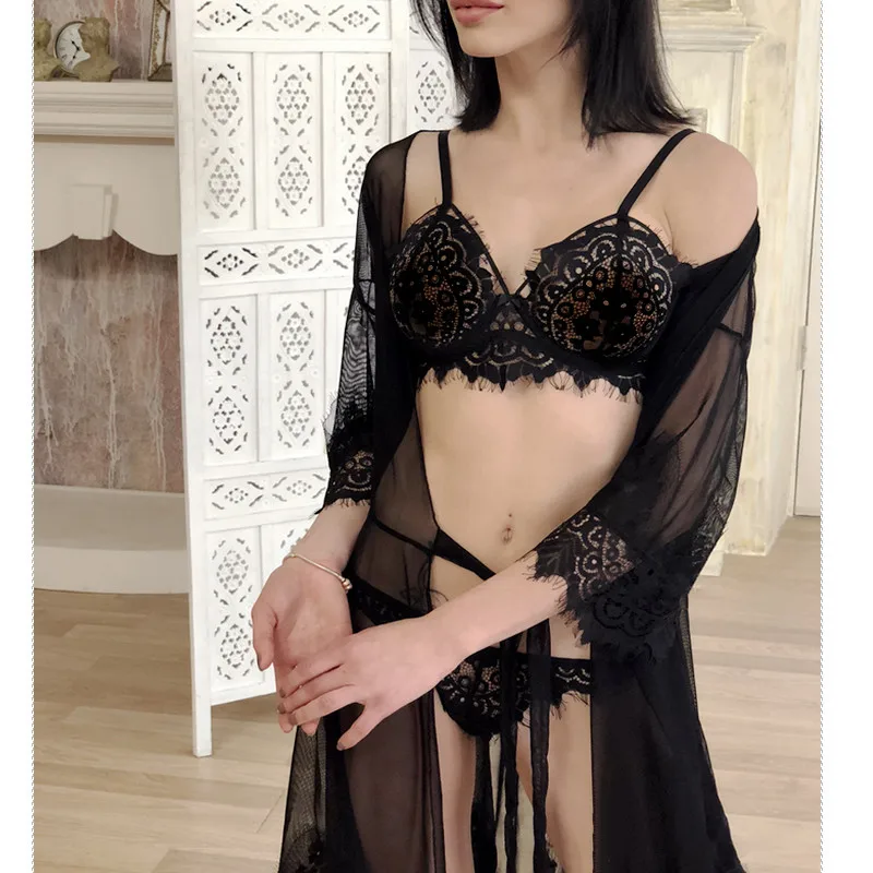 Эротическое кружевное белье комплект из 2 предметов женское сексуальное нижнее с