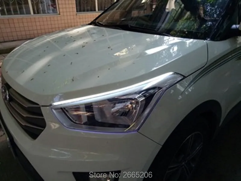 2 шт Автомобильный светодиодный Сверхтонкий дневные ходовые огни светильник