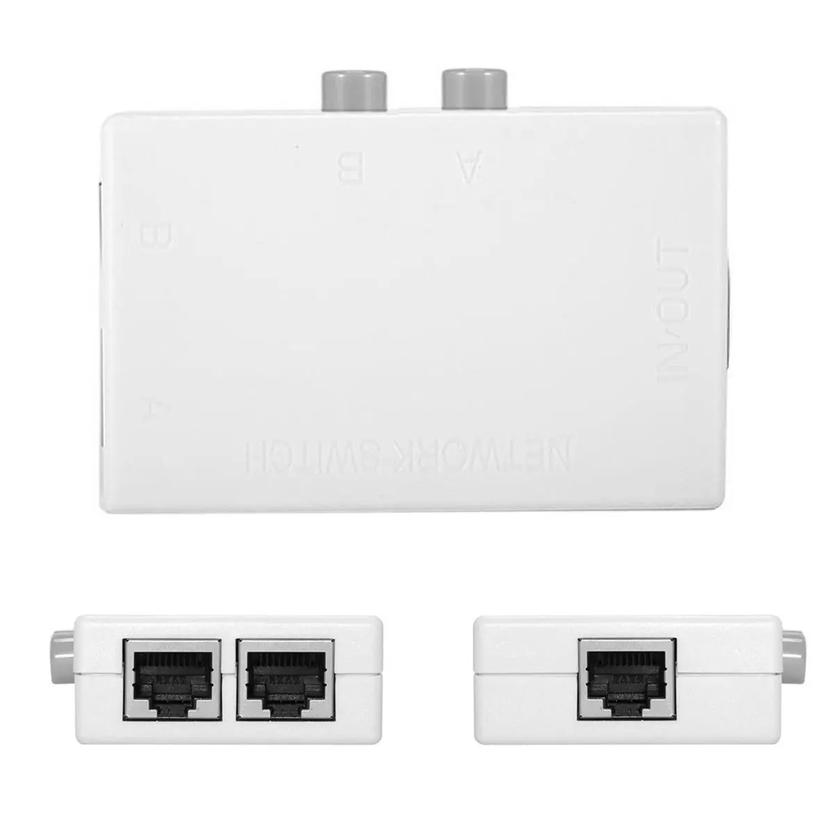 Сетевой коммутатор CY Cablecc STP UTP 2 в 1 хаб с портами RJ45 LAN CAT селектор внутренний и