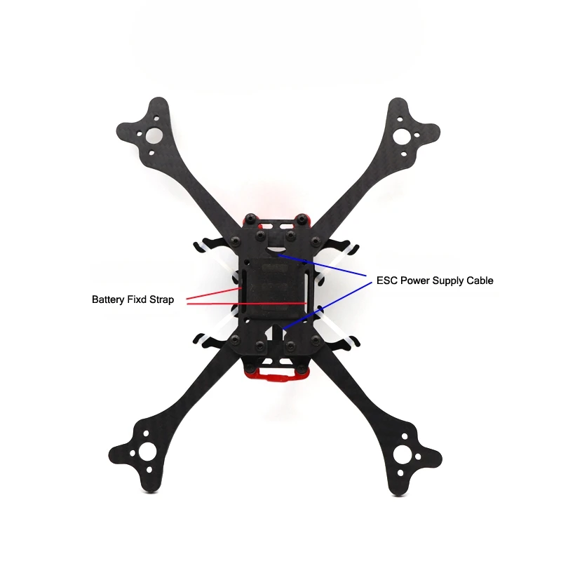 HSKRC LX215 215mm Wheelbase 4mm Arm Carbon Fiber Frame Kit 97g For RC Drone Spare Parts Accessories | Игрушки и хобби