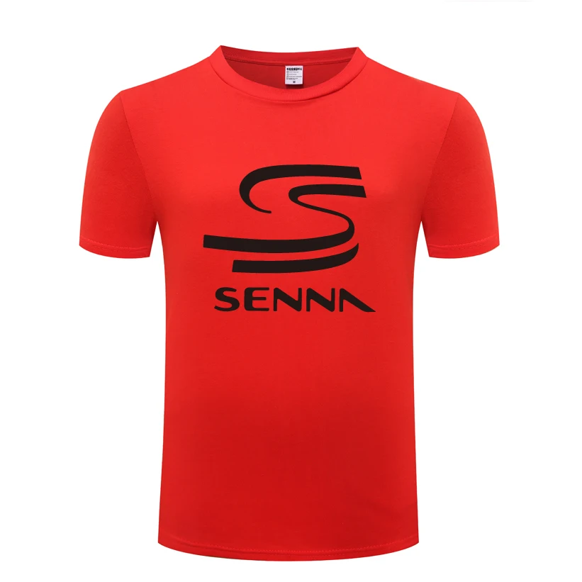 Мужская футболка с круглым вырезом HERO F1 AYRTON SENNA повседневная хлопковая коротким