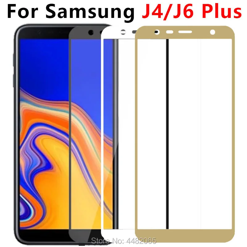 Защитное стекло для Samsung J4 J6 Plus J 4 6 4j 6j закаленное Защита экрана на Galaxy J4plus J6plus