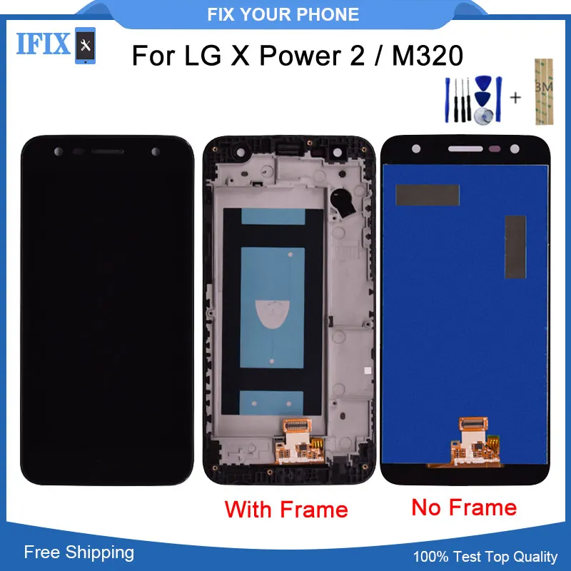 Для LG X Power 2 M320 M320G M320F M320N ЖК-дисплей кодирующий преобразователь сенсорного экрана