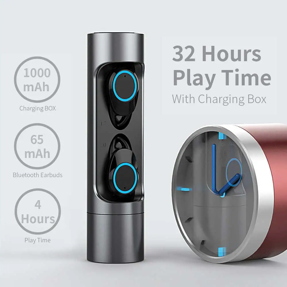 HIFI стерео 18 H очень долгое время воспроизведения Bluetooth наушники TWS 5 0 вкладыши с