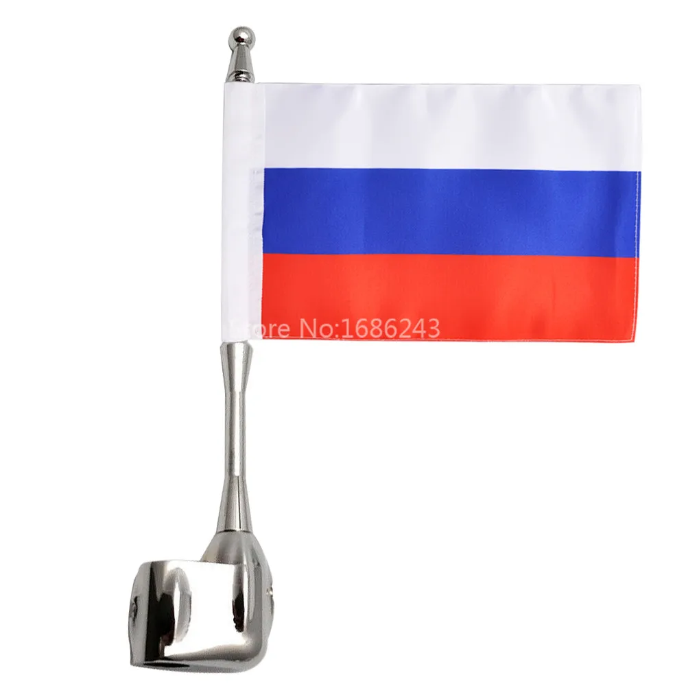 Мотоциклетная стойка для багажа антенна вертикальный священный Русский Флаг Honda