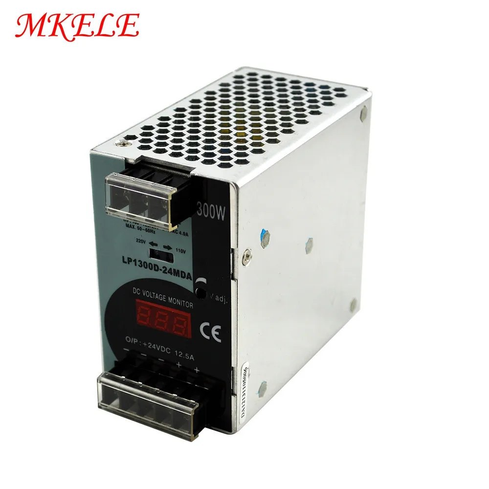 Фото Импульсный источник питания LP серии Din Rail 25 Вт 50 100 150 300 500 светодиодная индикация Импульсный источник питания LP серии Din Rail 25 Вт 50 100 150 300 500 светодиодная индикация