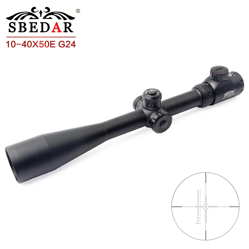 SBEDAR Тактический 10 40X50SFIR длинный глаз рельеф прицел с подсветкой Оптический