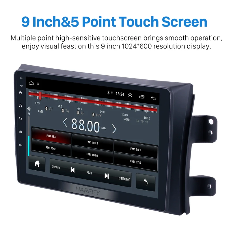 Harfey Android 9 1 3G WIFI Bluetooth Автомобильный мультимедийный плеер для 2006-2012 Suzuki SX4 с радио DVR