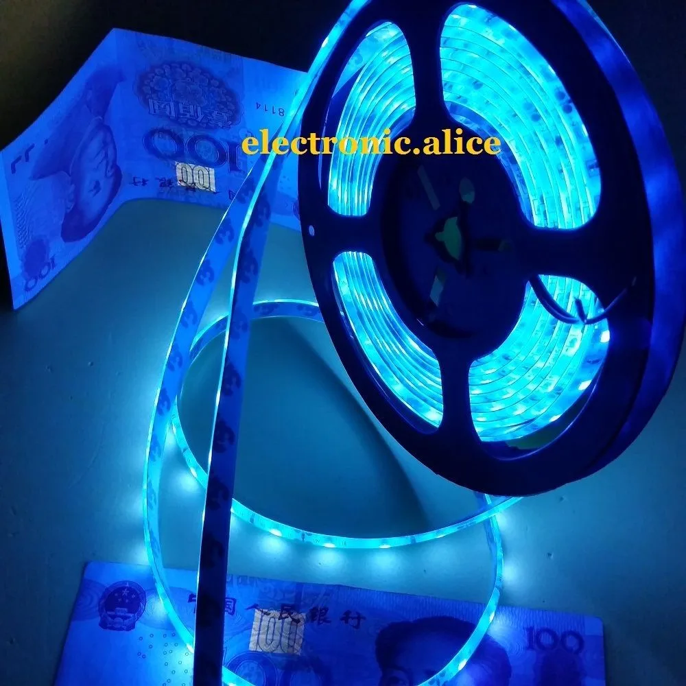 Ультрафиолетовый светодиод Superbright 3528 SMD UV 60 светодиодный/M высокая интенсивность