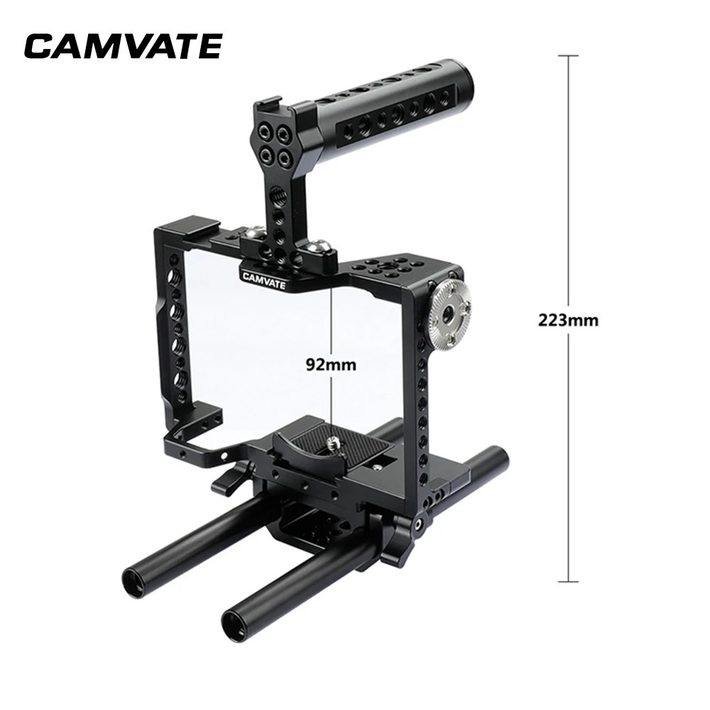Полноразмерная камера CAMVATE с верхней ручкой из сыра и креплением ARRI Rosette для Sony a7 II