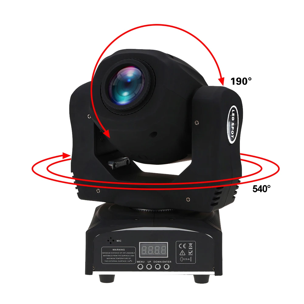 

60 LED 8 Gobos 8 RGBW 9/11 - DMX512