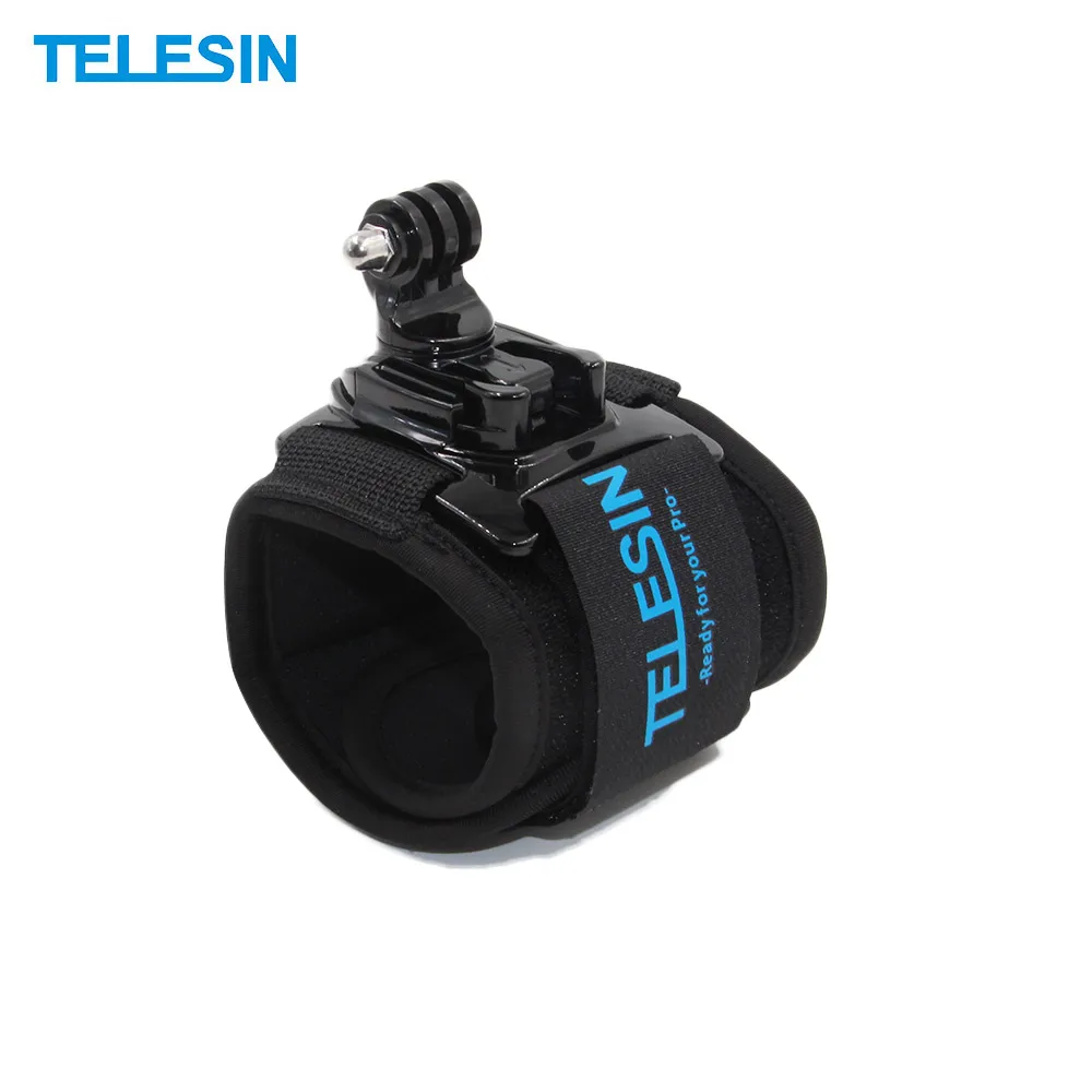 

TELESIN 360 Degree Rotatable Wrist Strap Arm Mount Band Holder for GoPro Hero 10 7 6 5 for Xiaomi Yi 4K for SJCAM Action Cameras