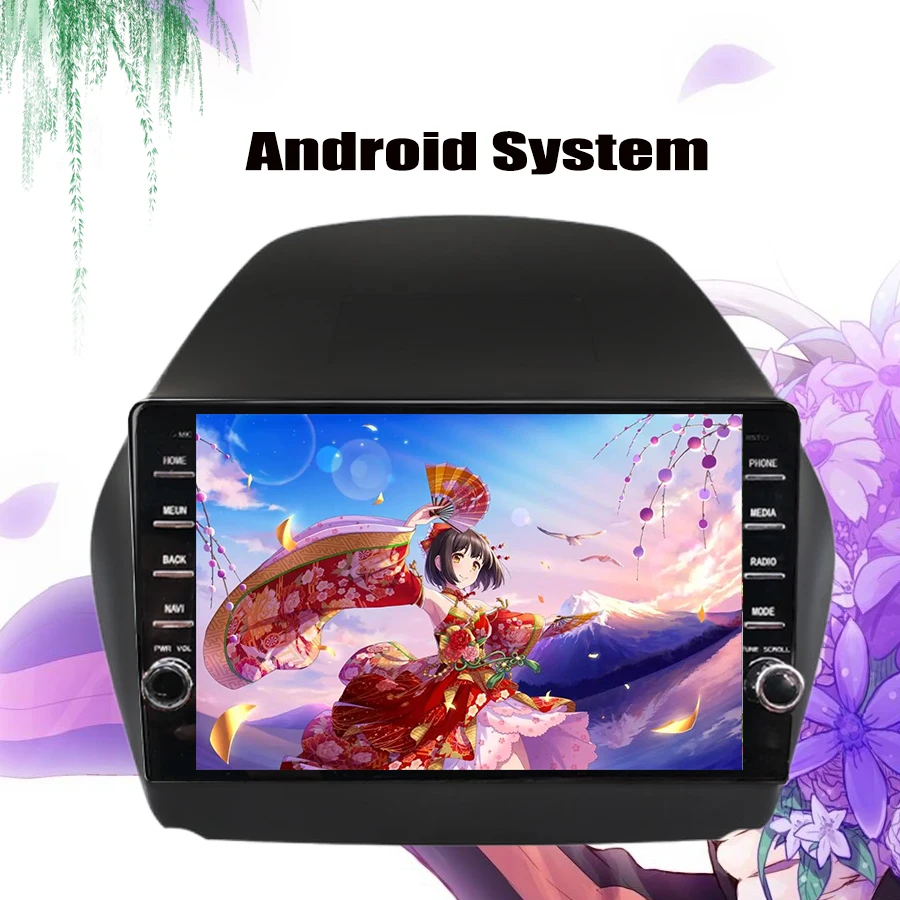 Автомагнитола 2 Din DVD GPS плеер Android 10 0 для Hyundai TUCSON IX35 2009 2010 2011 2015 Автомобильная