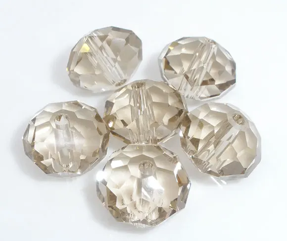 

DoreenBeads 50 Created Crystal Quartz Faceted Rondelle Beads 5040 10mm(B04426) yiwu