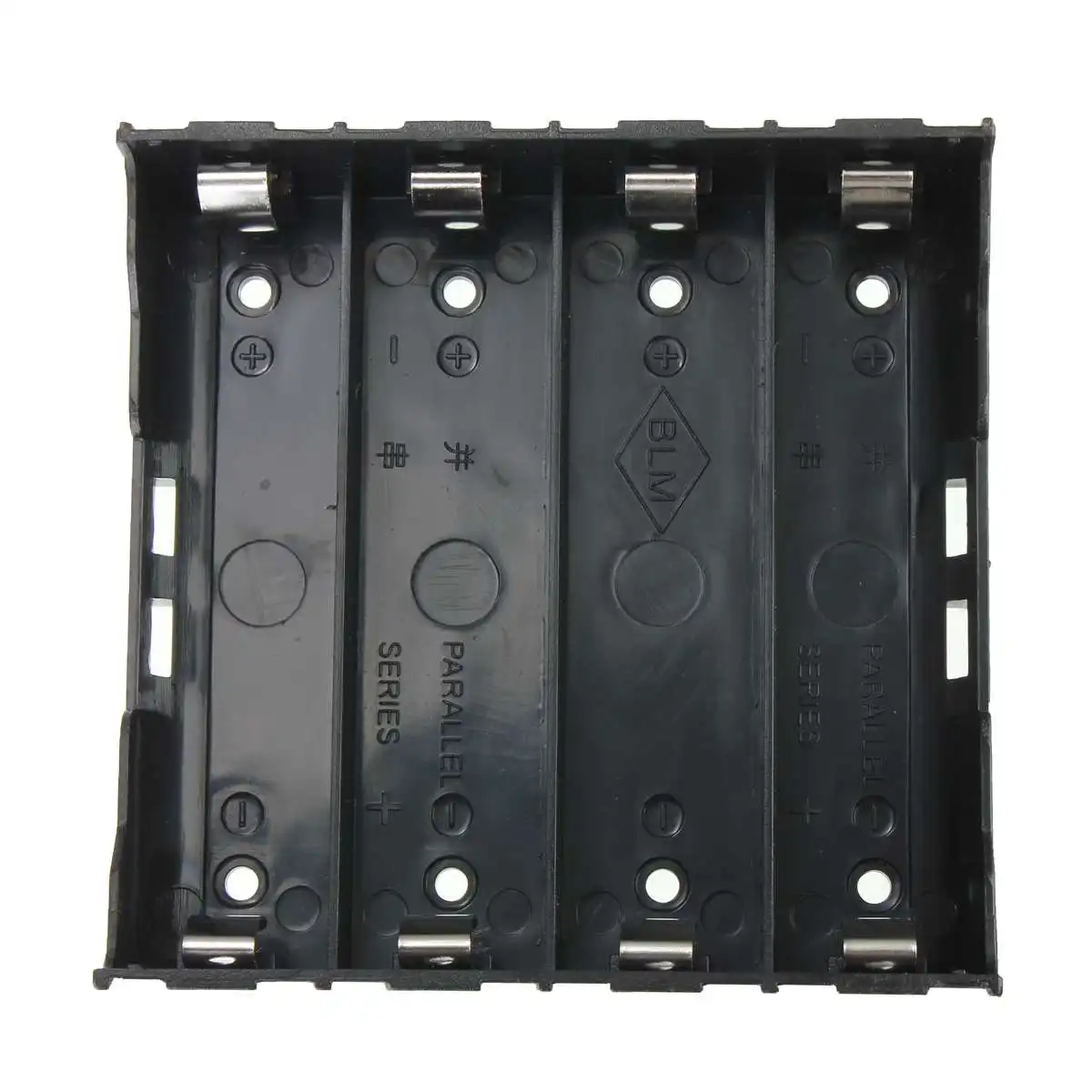 CLAITE черный ящик для хранения держатель Чехол DIY 4x18650 3 7 В аккумуляторные батареи