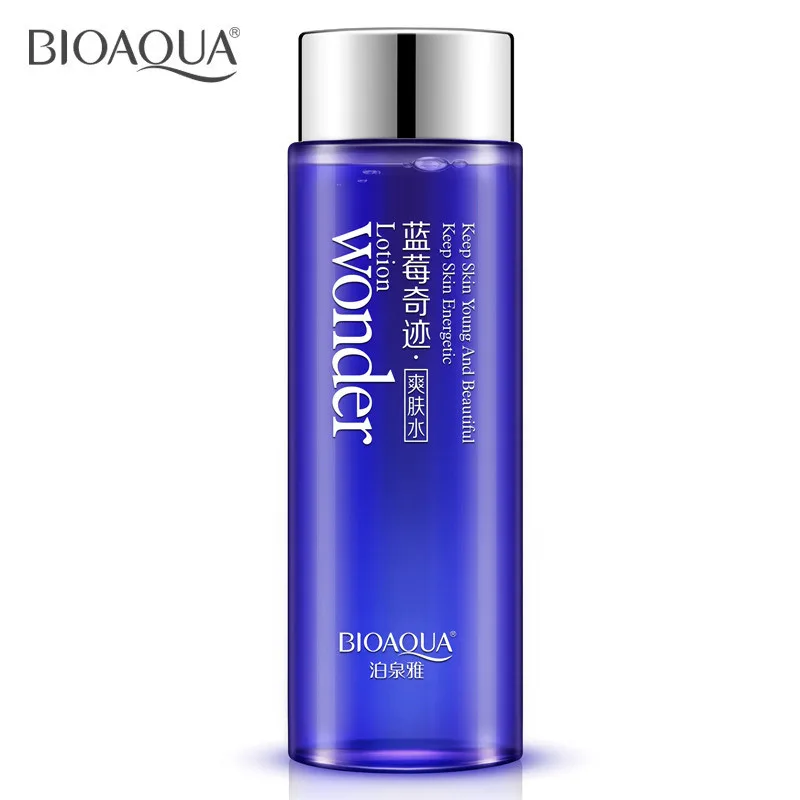 Bioaqua Blueberry Miracle Glow Wonder Face Toner Makeup Water Smooth Facial Lotion Oil Control Pore Moisturizing Skin Care |