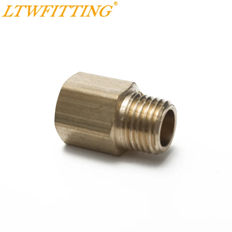 

LTWFITTING Brass Pipe 1/4" Female x 1/4" Male NPT Adapter Fuel Gas Air