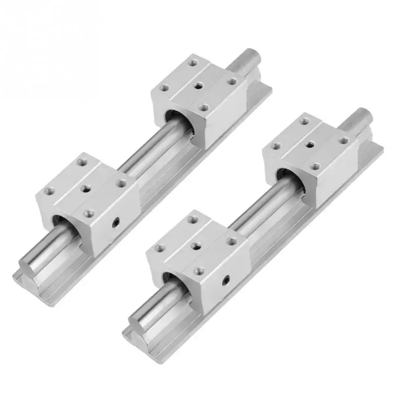 2 шт. SBR12 линейный направляющий вал рельса + 4 SBR12UU опорные блоки рельсовый CNC части