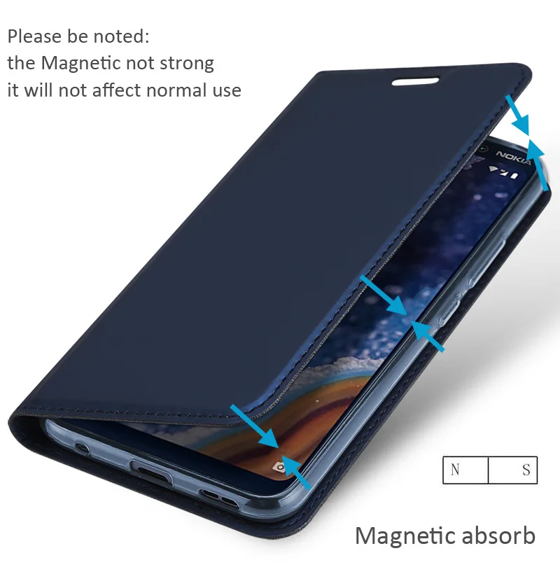 Оригинальный DUX DUCIS чехол для Nokia 9 PureView Книга Флип кожаный бумажник Coque
