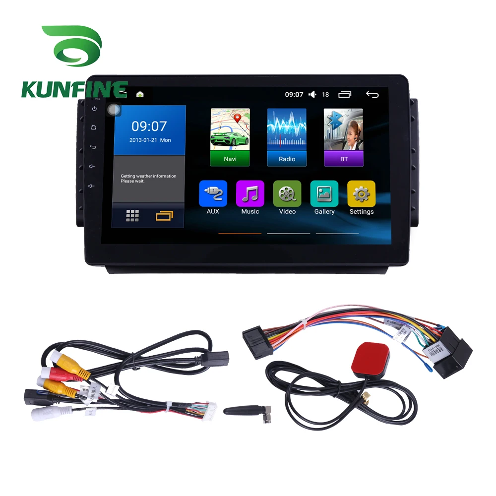 Восьмиядерный 1024*600 Android 8 1 автомобильный DVD GPS навигационный плеер Deckless стерео для