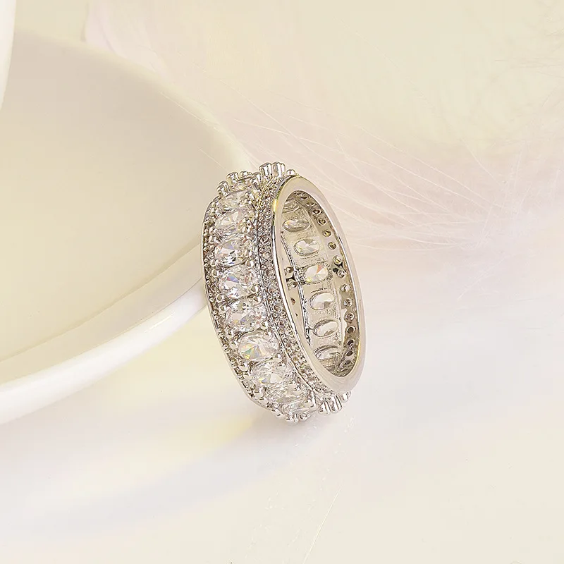 Женское кольцо с бриллиантом 14k серебряное кубическим цирконием S925 пробы