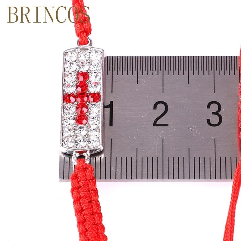 Женский плетеный браслет Jesus красный ручной работы с бусинами богемное украшение