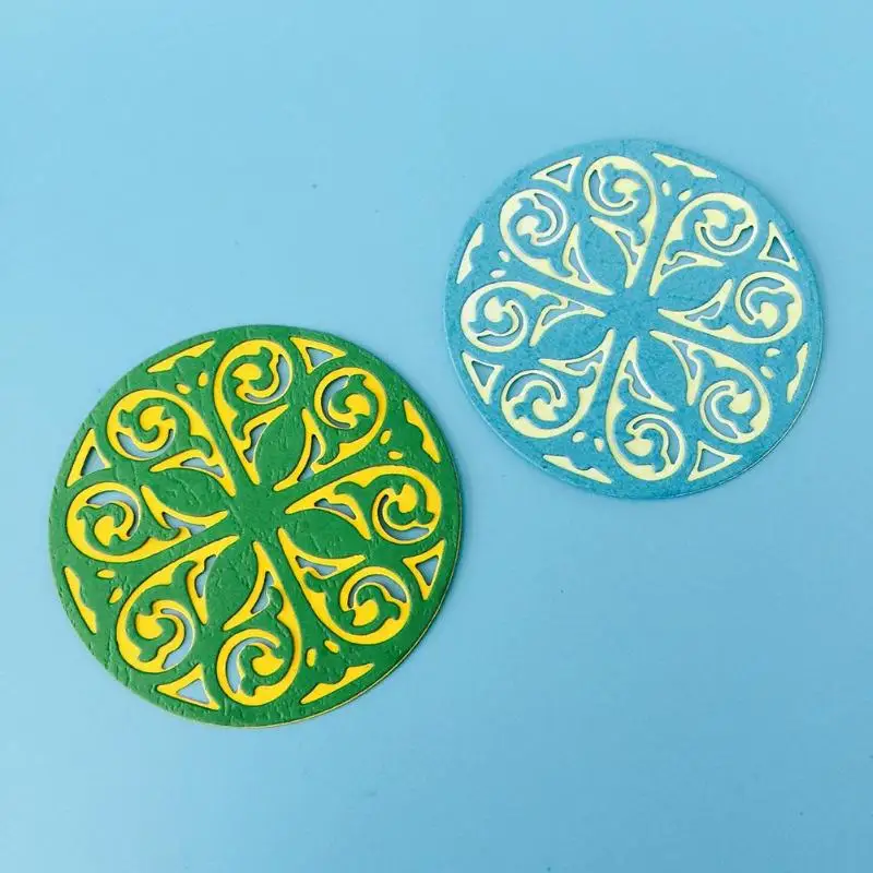 1 шт. Набор круглых цветов для резки металла тиснение трафаретов