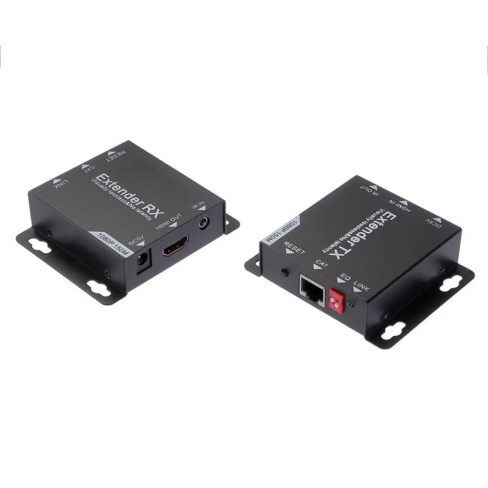 Топ предложения HDMI удлинитель TX + RX 1080P до 150 м по Cat6/Cat7 UTP Ethernet сетевой кабель