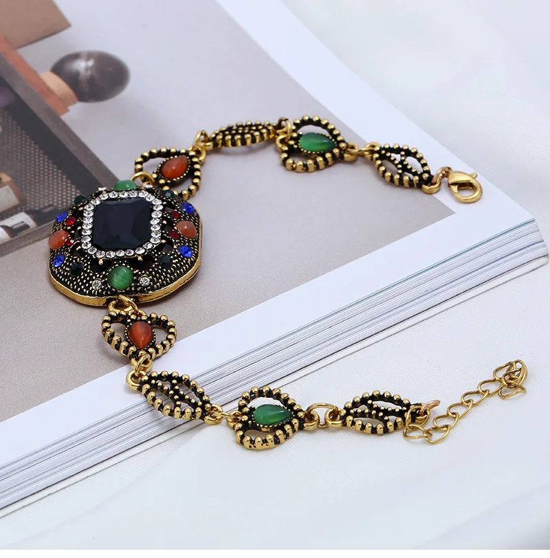 Cristal cuatro pulsera bragalete para las mujeres perlas con clero mano encanto exagerado calidad | Украшения и аксессуары