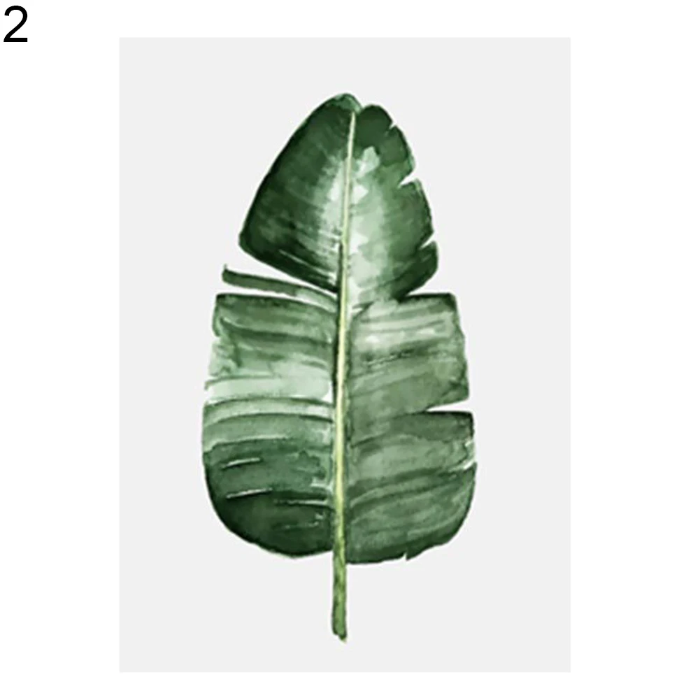 Nordic Style Pastoral Green Plant Leaves Modern Minimalist Decorative Painting Wall Decoration | Дом и сад