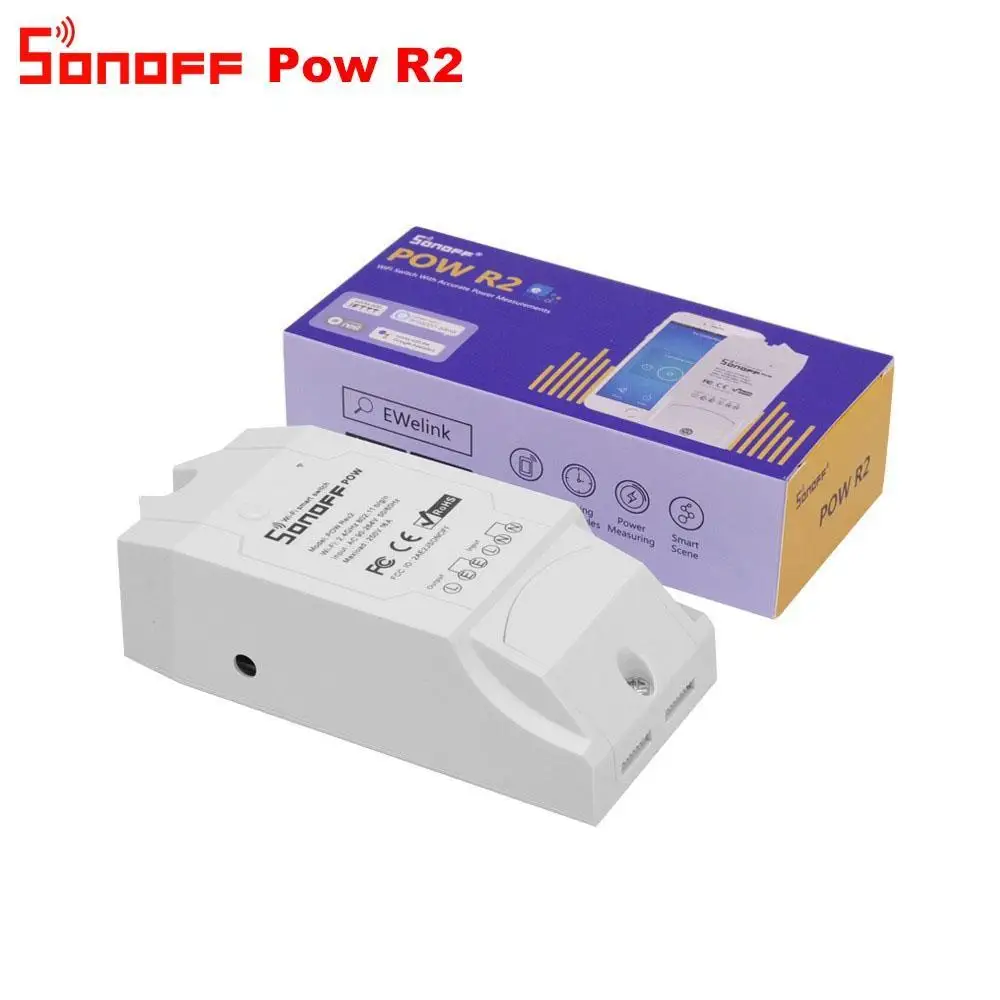 Itead Sonoff Pow R2 15A Интеллектуальный переключатель Wi Fi с более высокой контроль