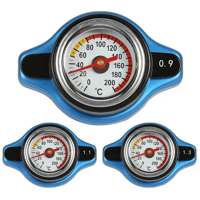 

Universal 0.9 Bar/ 1.1 Bar/ 1.3 Bar Car Temperature Gauge Radiator Cap with Utility Safe Thermostatic Radiator Cap Tank Cover