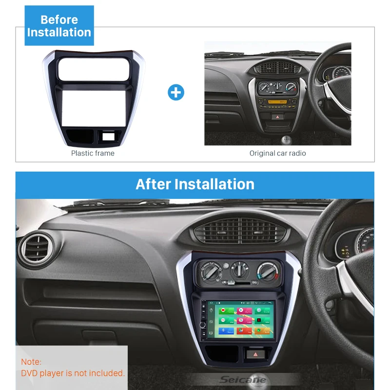 Автомагнитола Seicane черная УФ для SUZUKI ALTO 2014 800 г.|Панели| |
